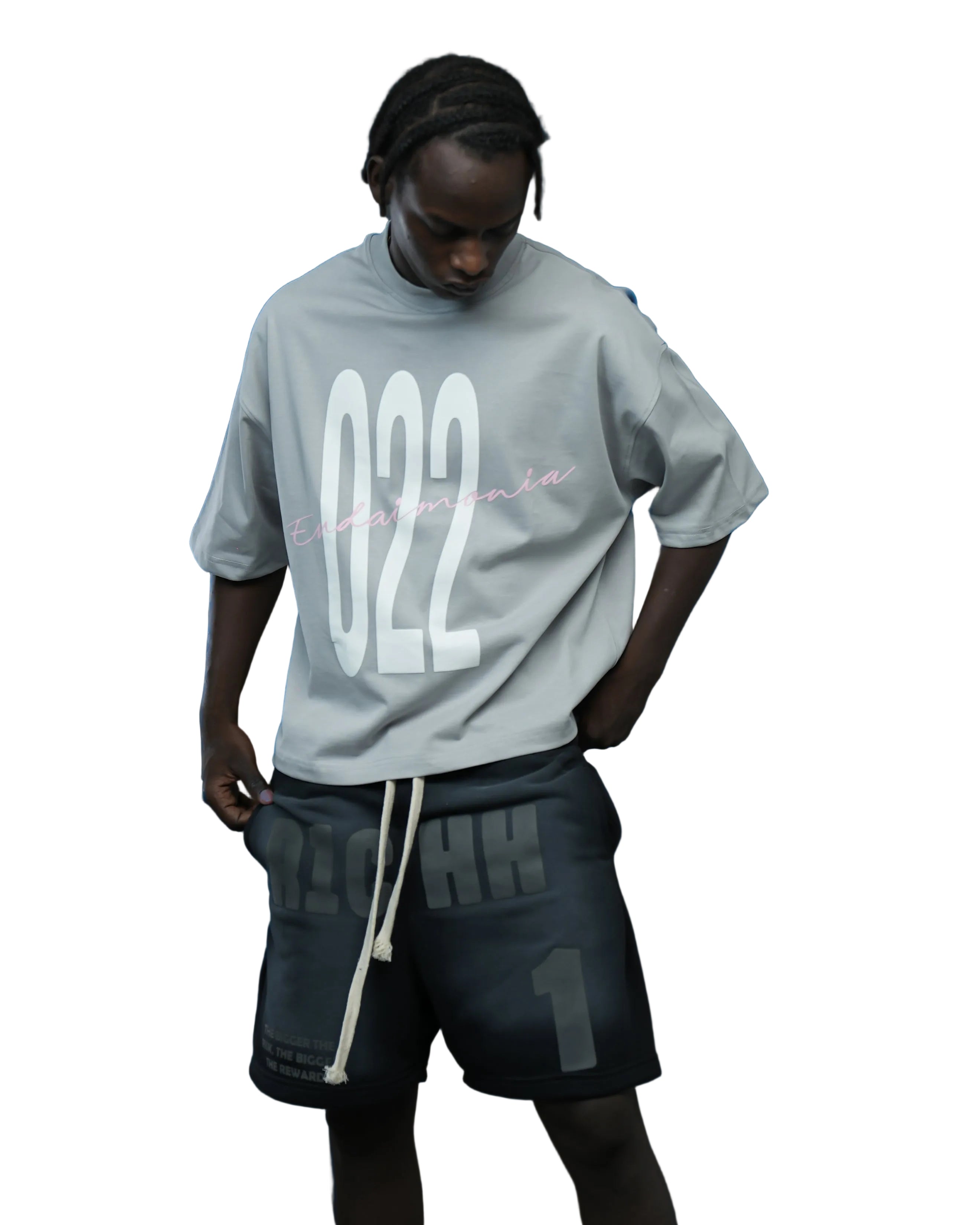 Grey - 002 cropped Tshirt