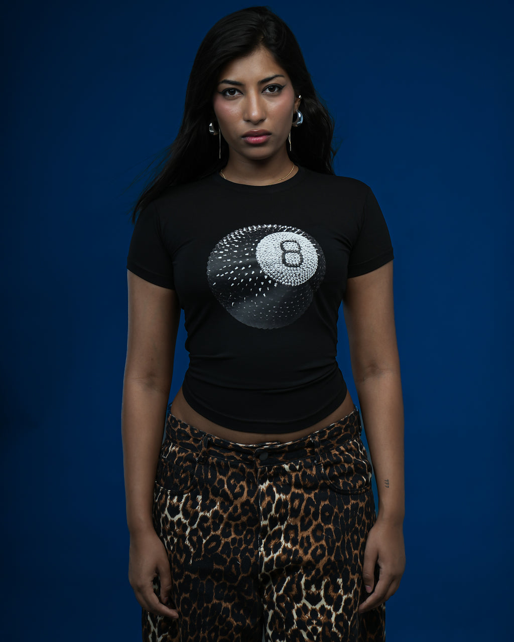 Black - 8 Ball Baby tee