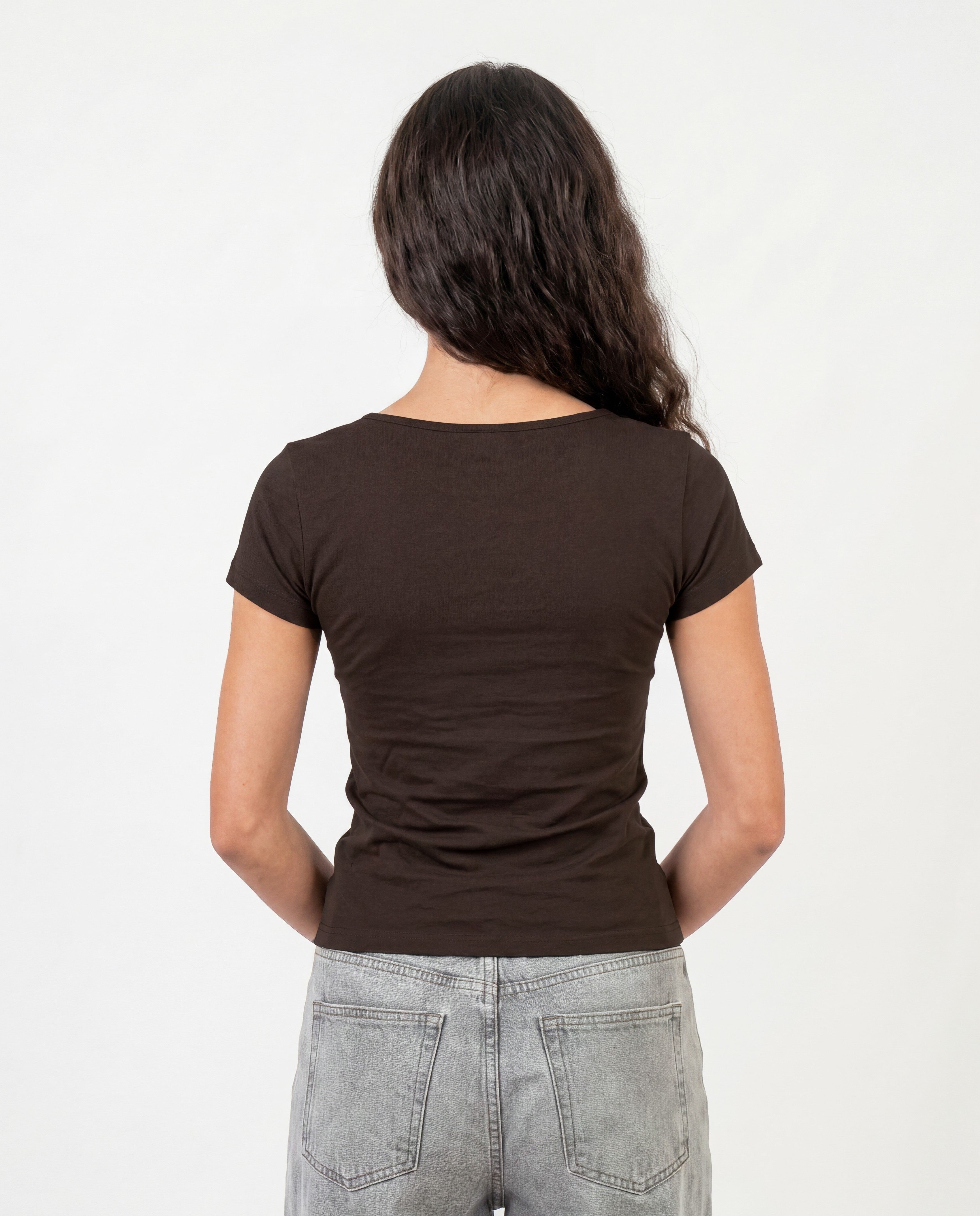 BASIC BROWN SQUARE TOP