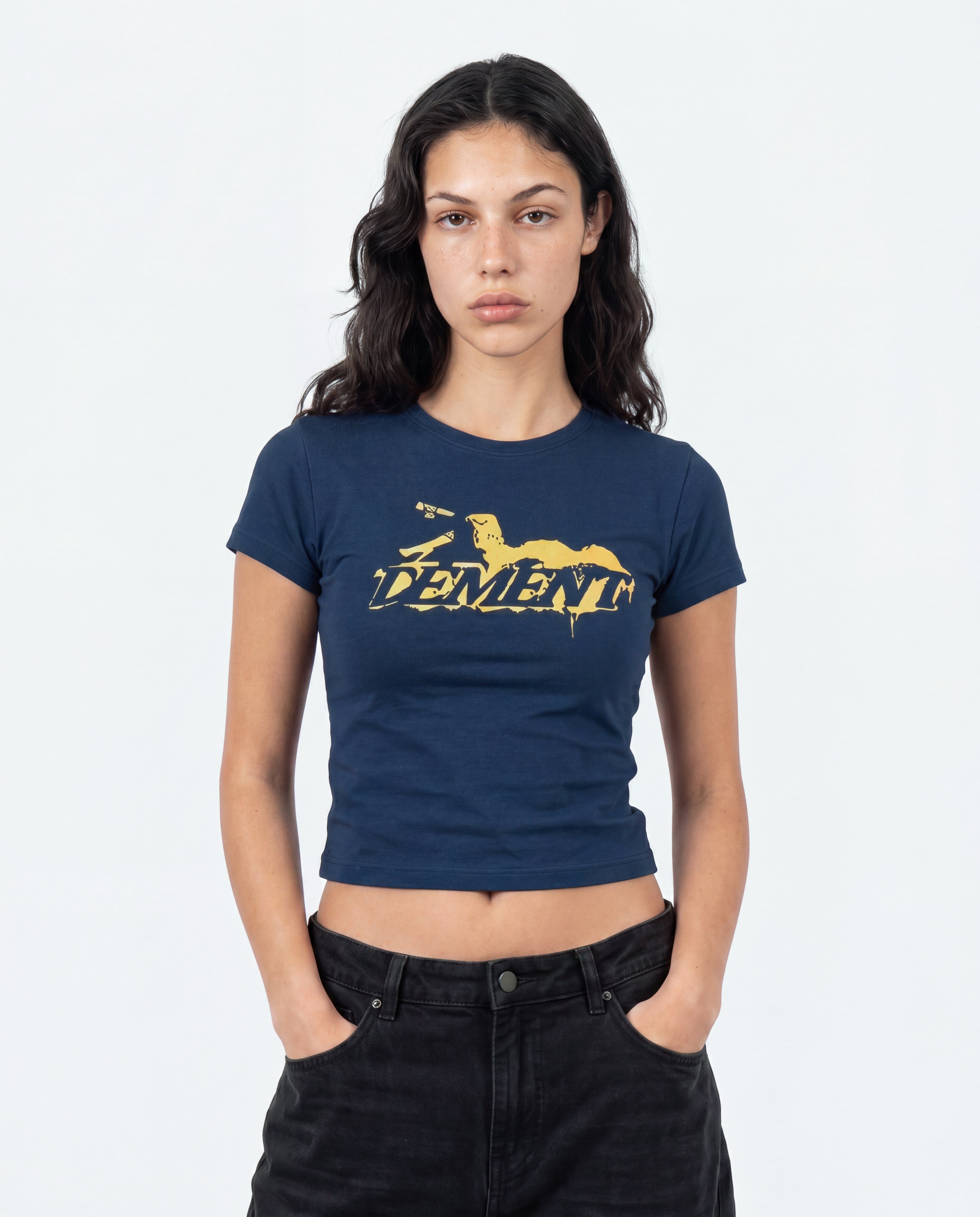 DV -Navy babytee