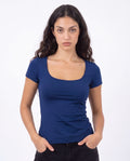 BASIC NAVY SQUARE TOP