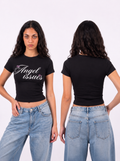 ANGEL -BLACK babytee